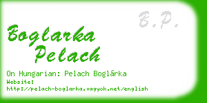 boglarka pelach business card